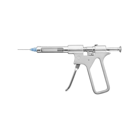 Pressure syringe f.intraligament.anaesth